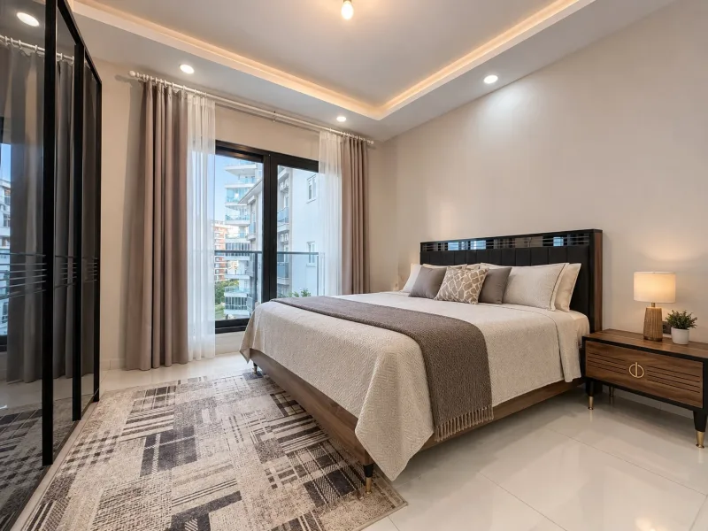 Mahmutlar 2+1 Sıfır Eşyalı Daire